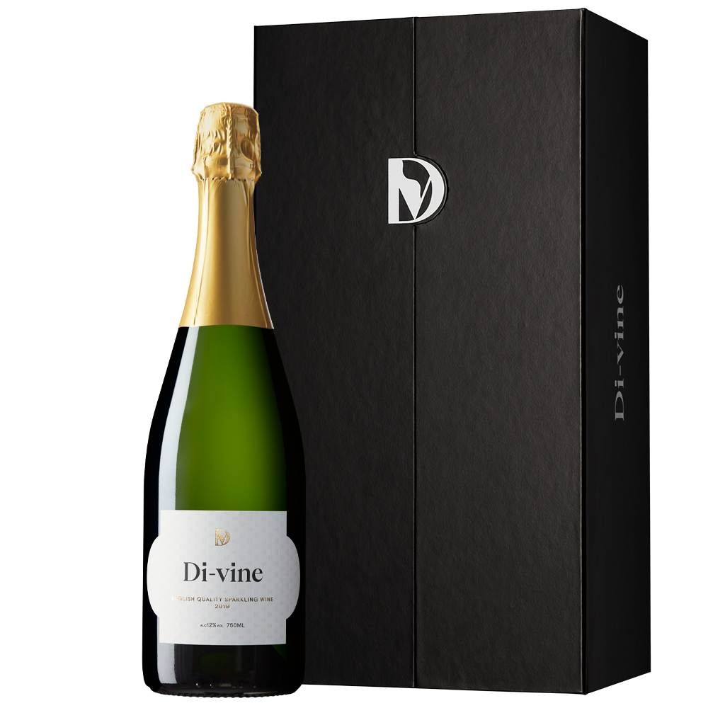 Di-vine 2019 English Sparkling Wine in a single bottle elevator box
