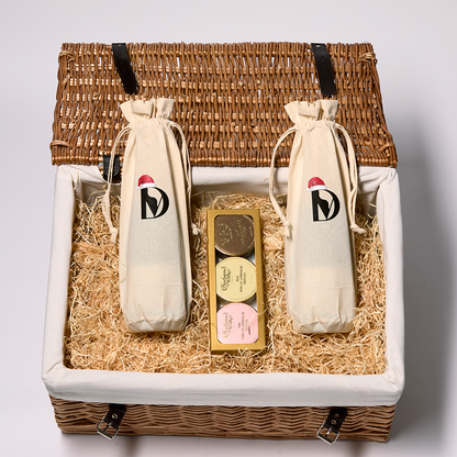 6 bottle Di-vine hamper with Charbonel & Walker Chocolates