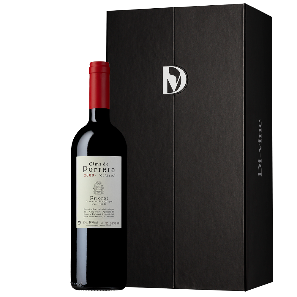 Cims de Porrera Classic 2000 Priorat in a single bottle elevator box