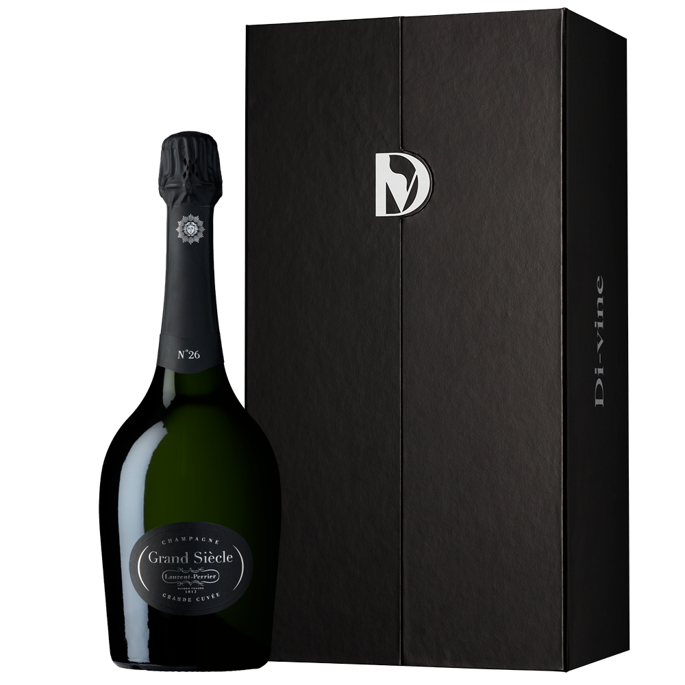 Laurent-Perrier Grand Siècle No. 26 in a single bottle elevator gift box