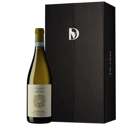 Poggio delle Grazie Custoza 2022 in a single bottle elevator box