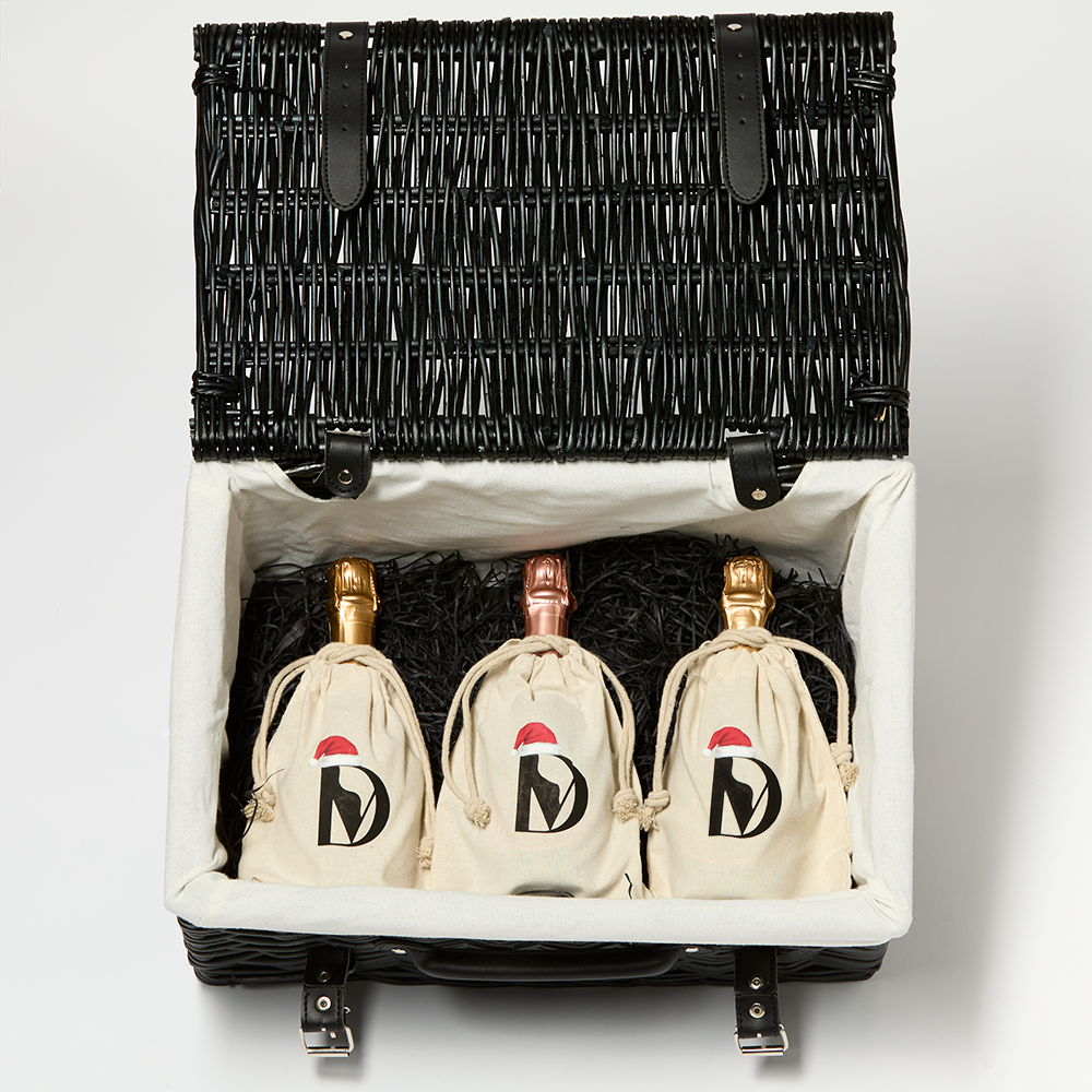 Ruinart half bottle trio with Charbonnel & Walker Champagne truffles