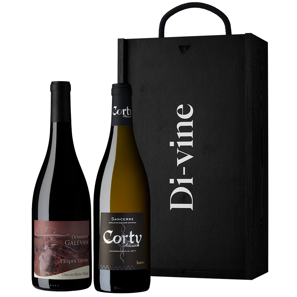 French mixed double in wooden gift box