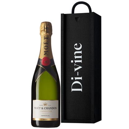 Moet Imperial Brut 75cl in a single wooden gift box